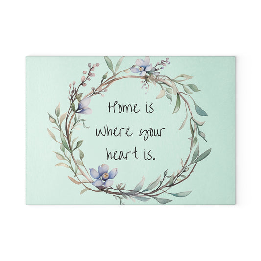 Charming Glass Cutting Board with Floral Wreath Design - Perfect for Home Decor, Housewarming Gift, Kitchen Essential, Wedding Gift, [...]