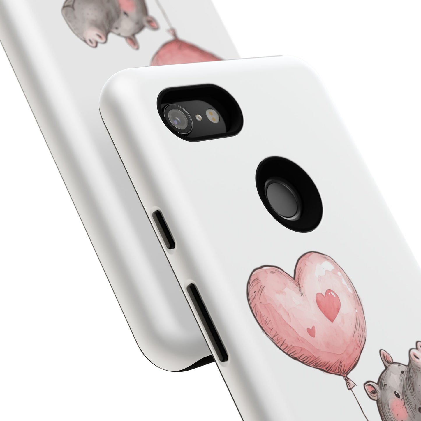 Cute Hippo Phone Case - Good Vibes Design, Animal Lover Gift, Fun Accessory, Birthday Present, Phone Accessories