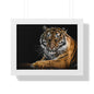 Majestic Tiger Wall Art Print, Framed Horizontal Poster, Animal Decor, Home Office Decoration, Wildlife Art, Gift Idea