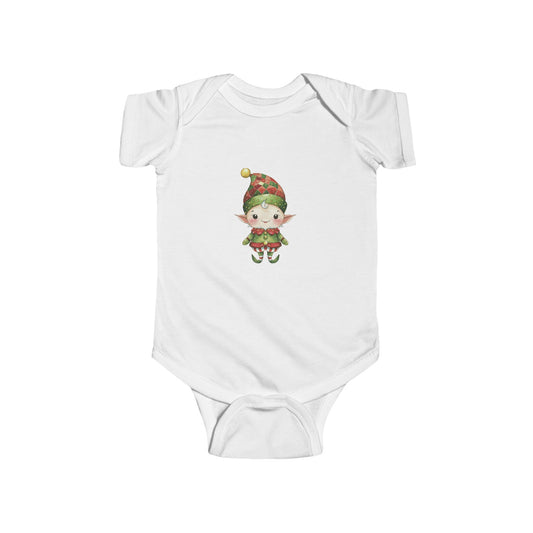 Christmas Elf Infant Bodysuit, Cute Baby Outfit, Holiday Wear, Christmas Gift, Baby Shower, Festive Infant Clothes