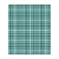 Teal Plaid Minky Blanket — Soft Cozy Plaid Throw for Home, Travel & Gifts