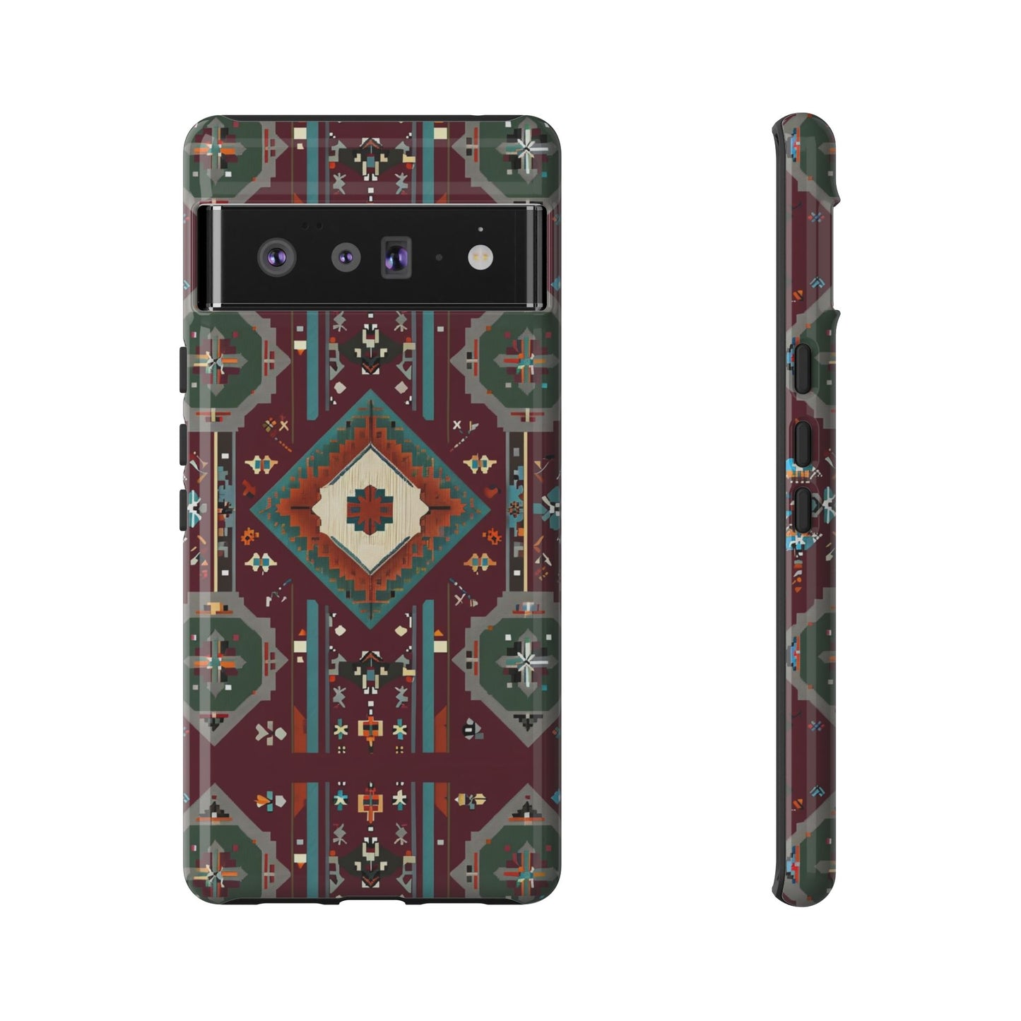Tribal Pattern Phone Case - Boho Chic, Tough Durable Cover, Stylish Tech Accessory, Gift for Him/Her, Festival Essentials
