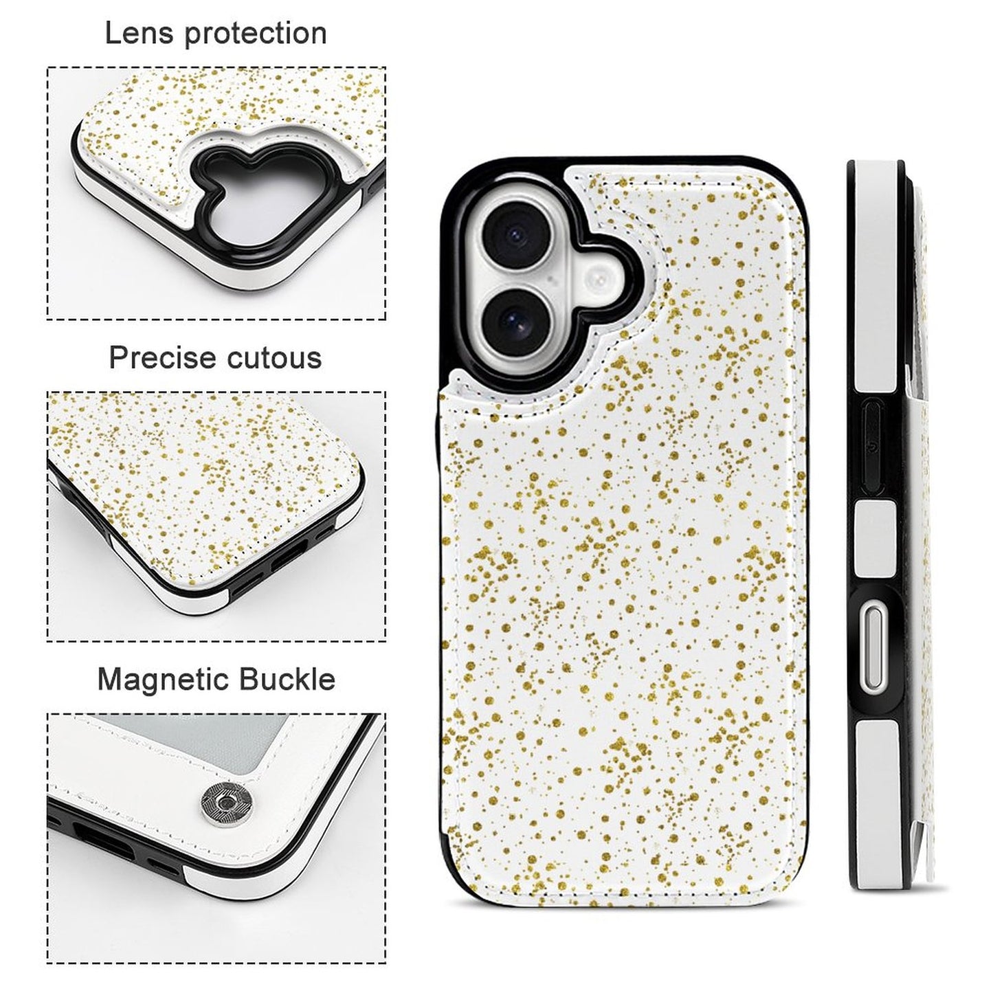 Gold Spark Mobile Phone Case for Apple iPhone 17 Series
