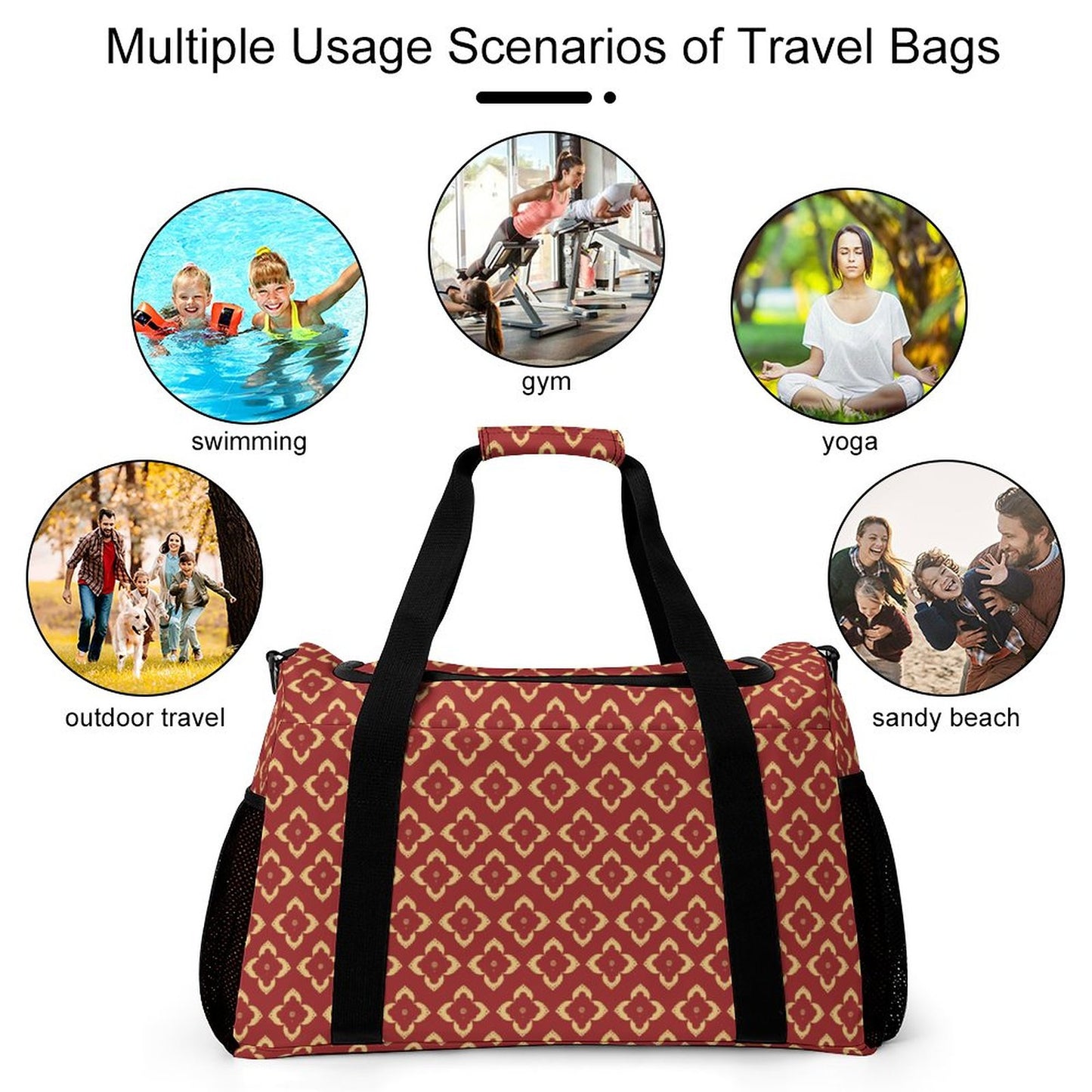 Travel Duffel Bag - Red