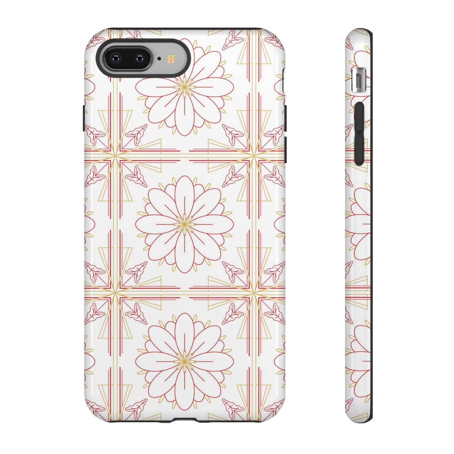 Floral Pattern Phone Case - Stylish Tough Case, Flower Design, Cute Mobile Cover, Phone Accessory, Gift for Her, Spring Style