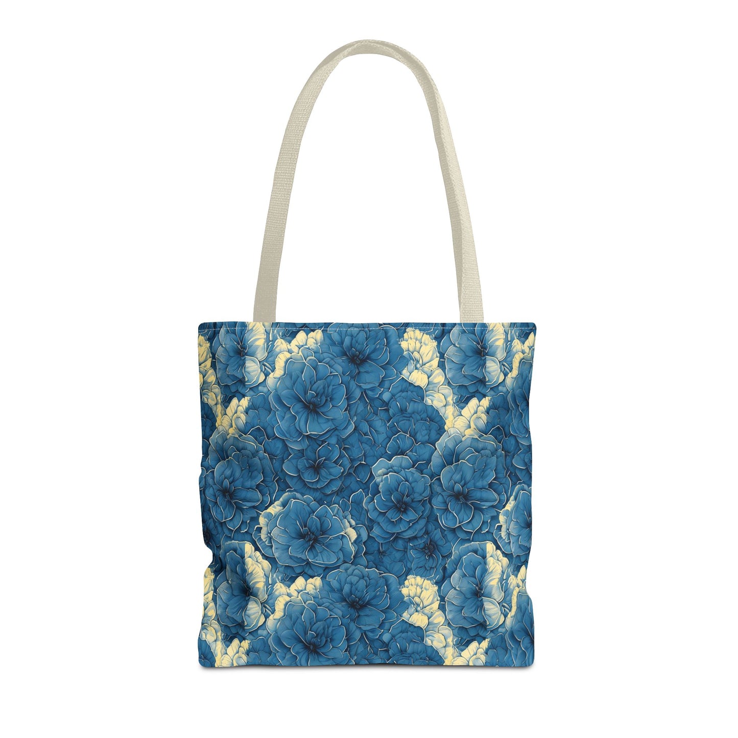 Floral Blue Peony Tote