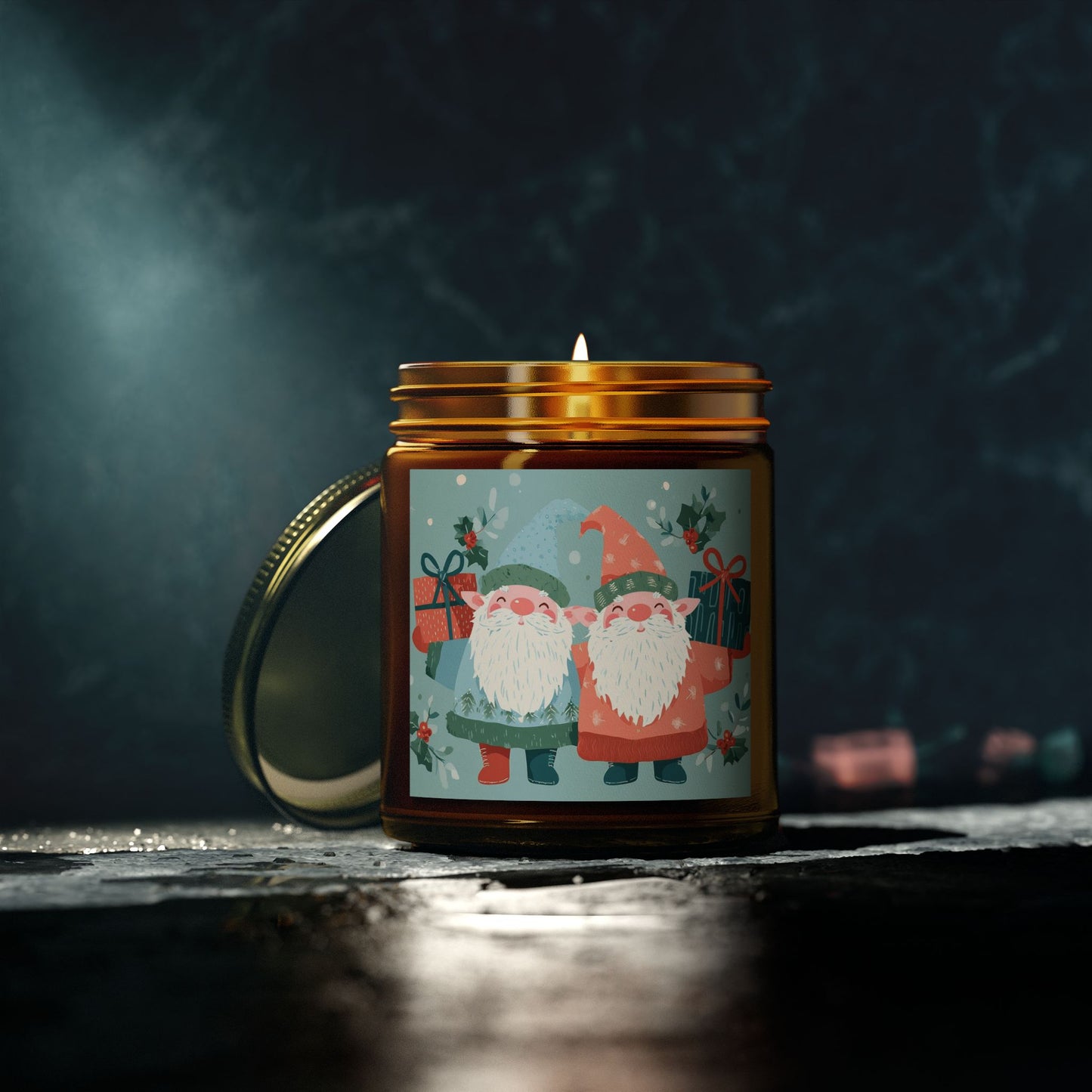 Festive Scented Candles | Coconut Apricot Wax, Holiday Decor, Gifts for Her, Home Fragrance, Christmas, Cozy Atmosphere, Seasonal Decor