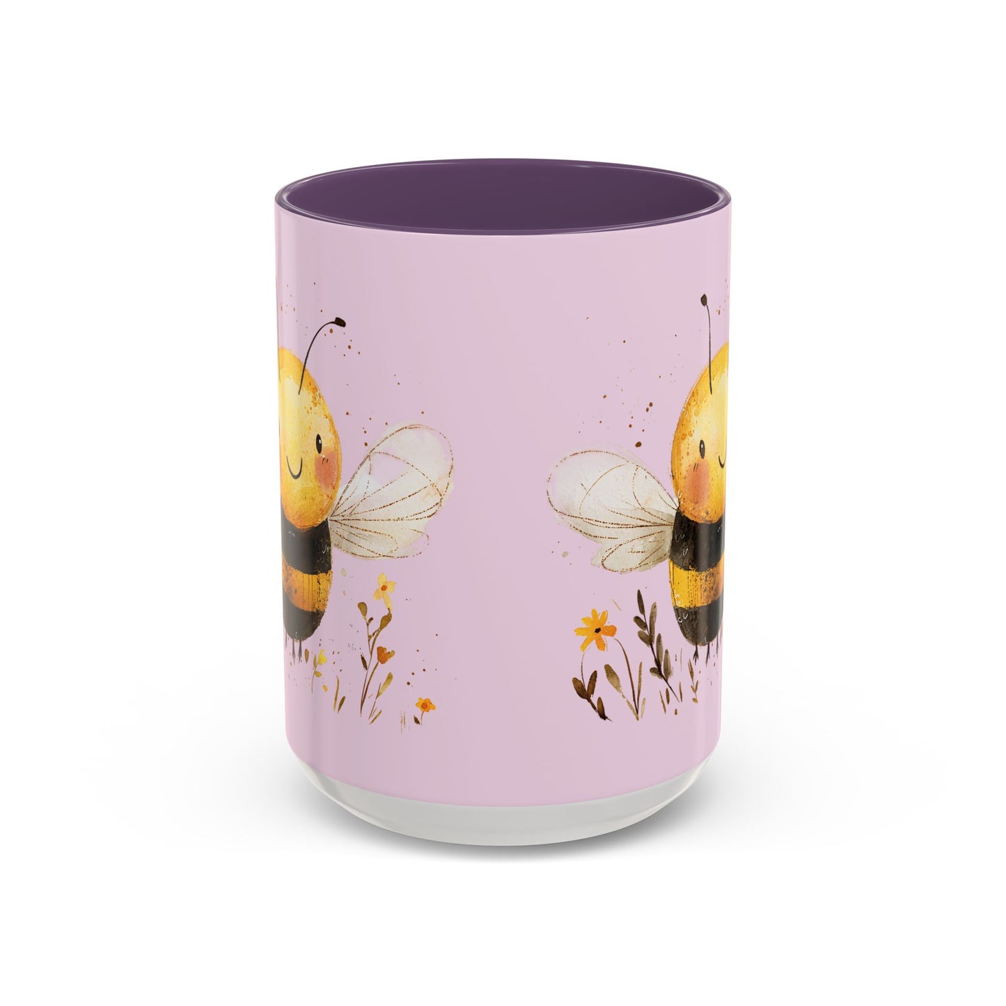 Cute Bee Accent Coffee Mug for Nature Lovers, Fun Bee Design, Gift for Friends, Bee Themed Kitchenware, Bee Lover's Mug