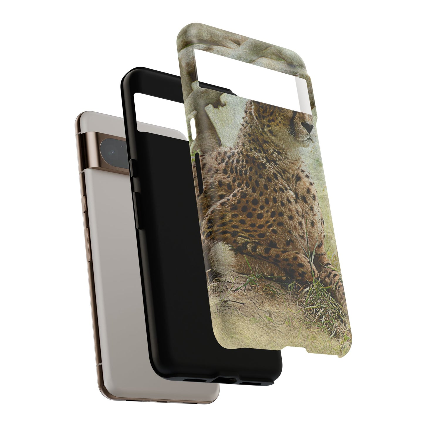 Cheetah Phone Case, Tough Cases, Animal Lover Gift, Wildlife Protection, Eco-Friendly Mobile Cover, Unique Phone Accessory