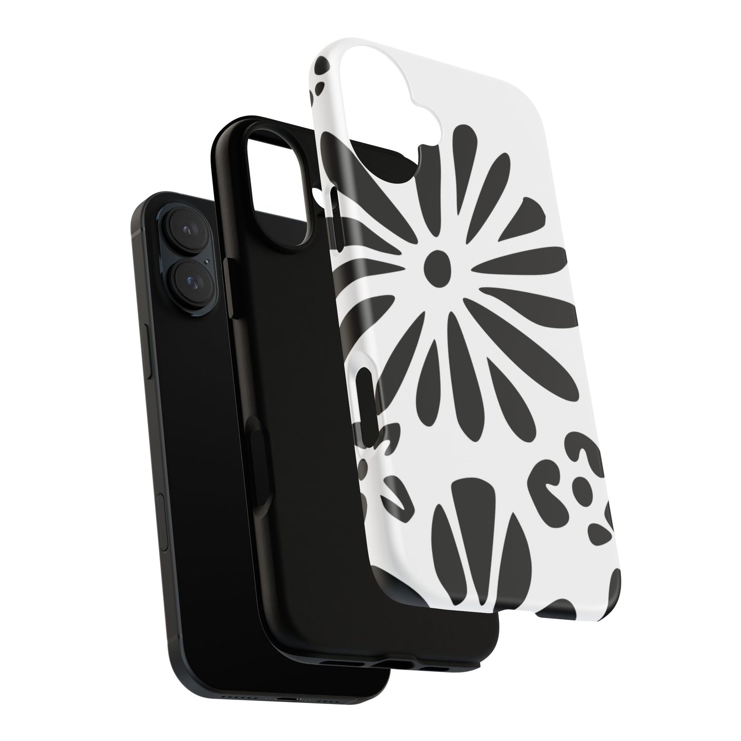 Stylish Phone Case with Floral Design, Tough Phone Cover for Her, Trendy Black and White Cell Phone Case, Unique Gift for Birthdays [...]