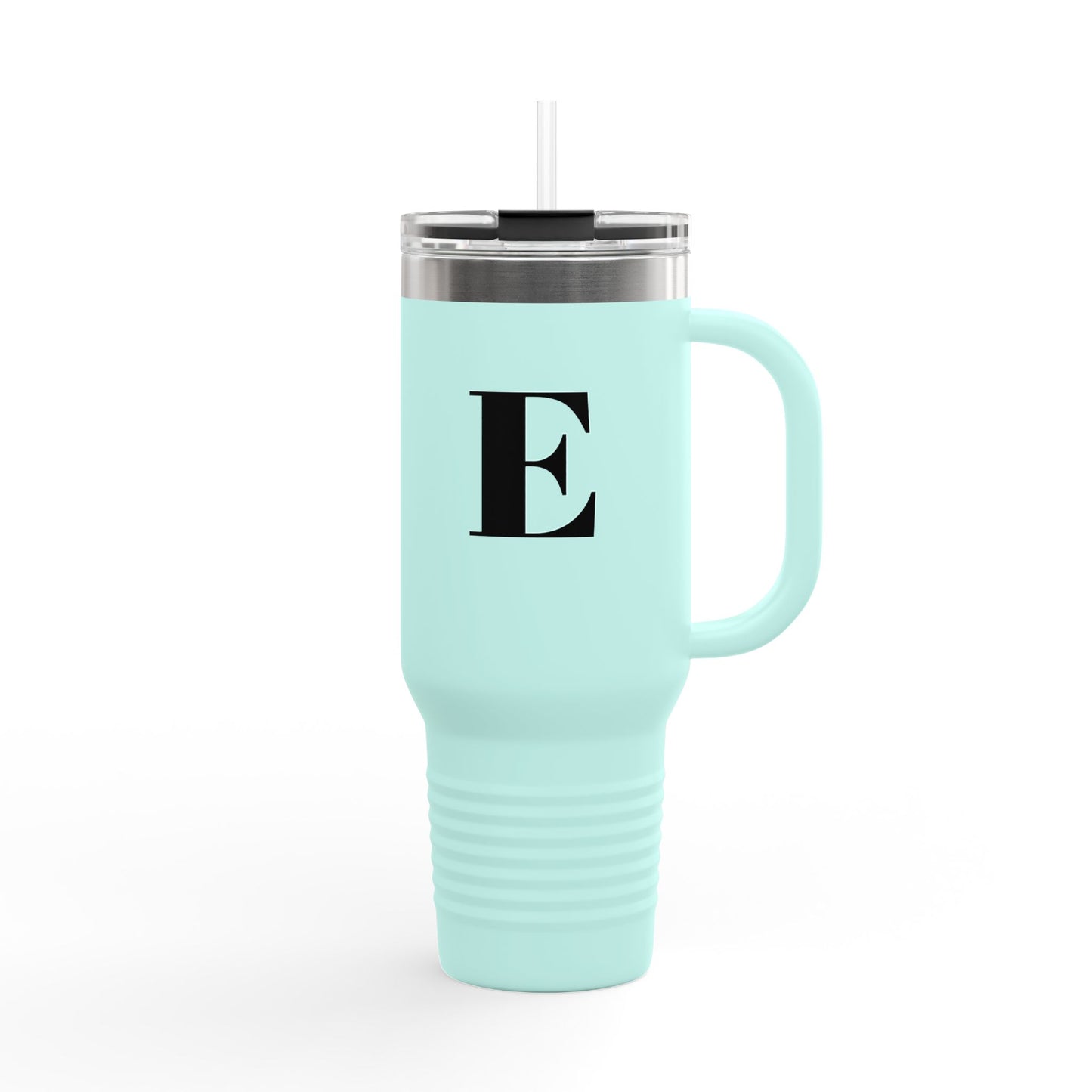 Personalized Insulated Travel Mug - Letter E, 40oz
