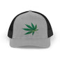 Cannabis Leaf Snapback Trucker Cap | Stylish Hat for Weed Enthusiasts | Perfect for Festivals, Parties, Gifts, and Outdoor Adventures