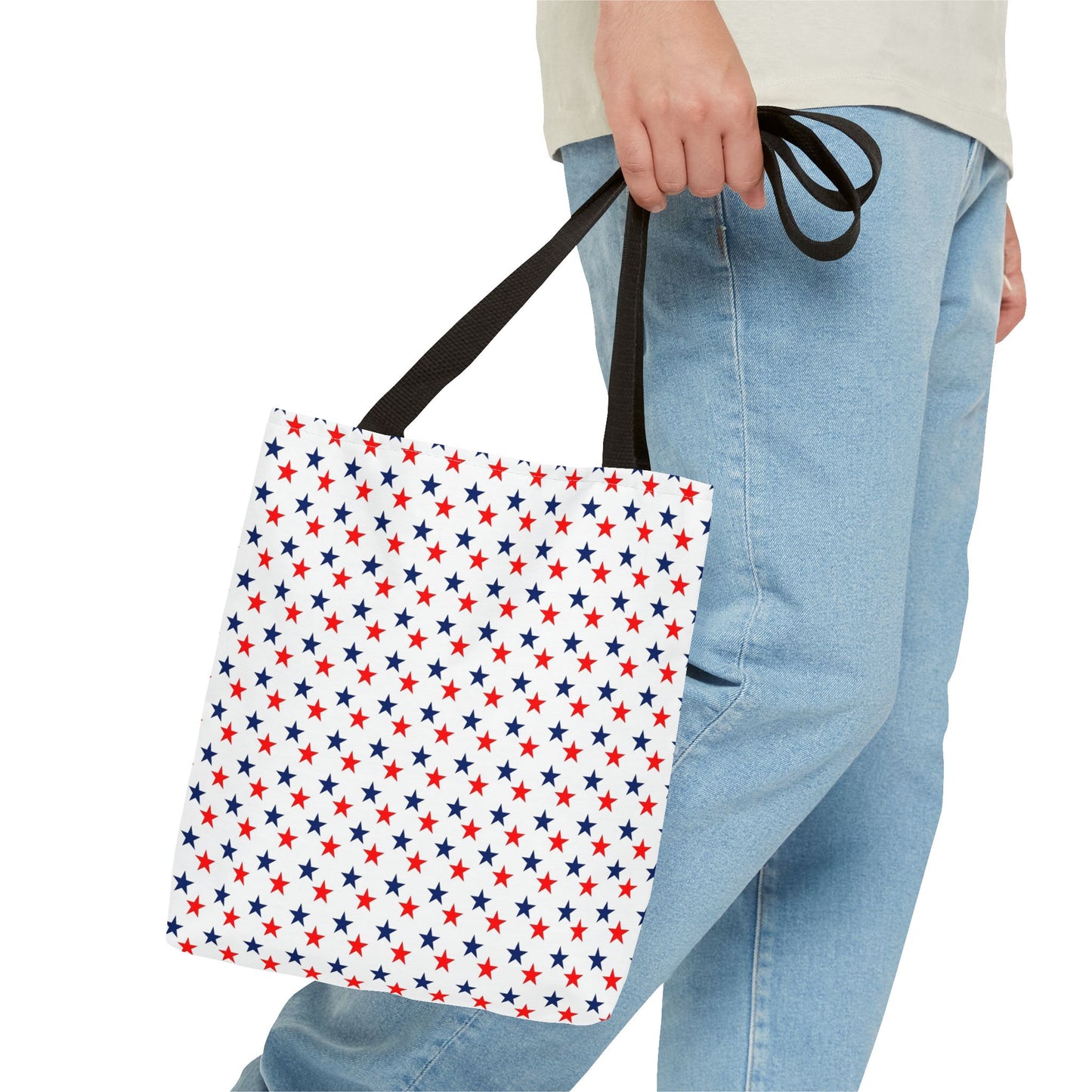 Tote Bag stars red white and blue