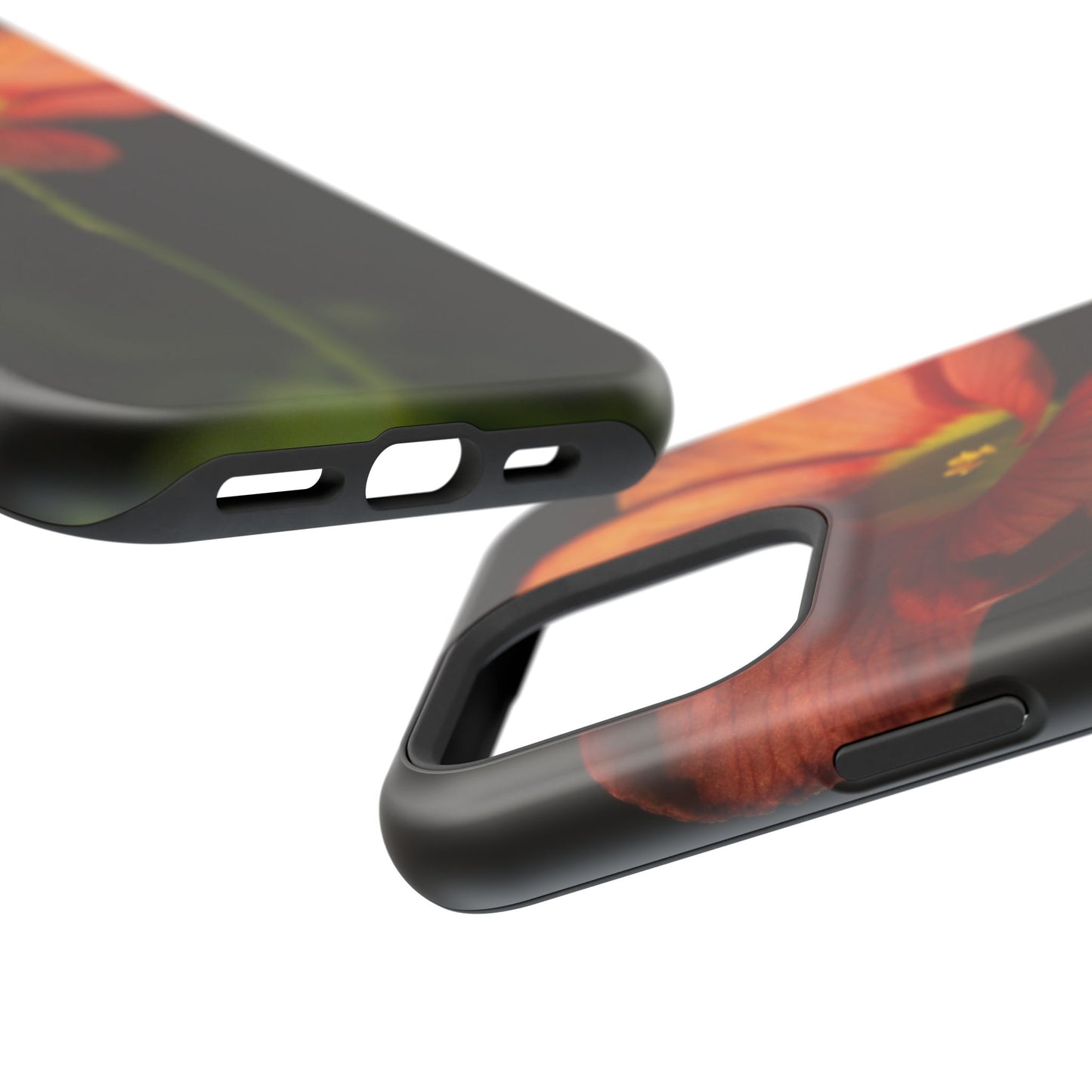 Poppy Bloom Magnetic Impact Phone Case — Slim Protective Floral Design