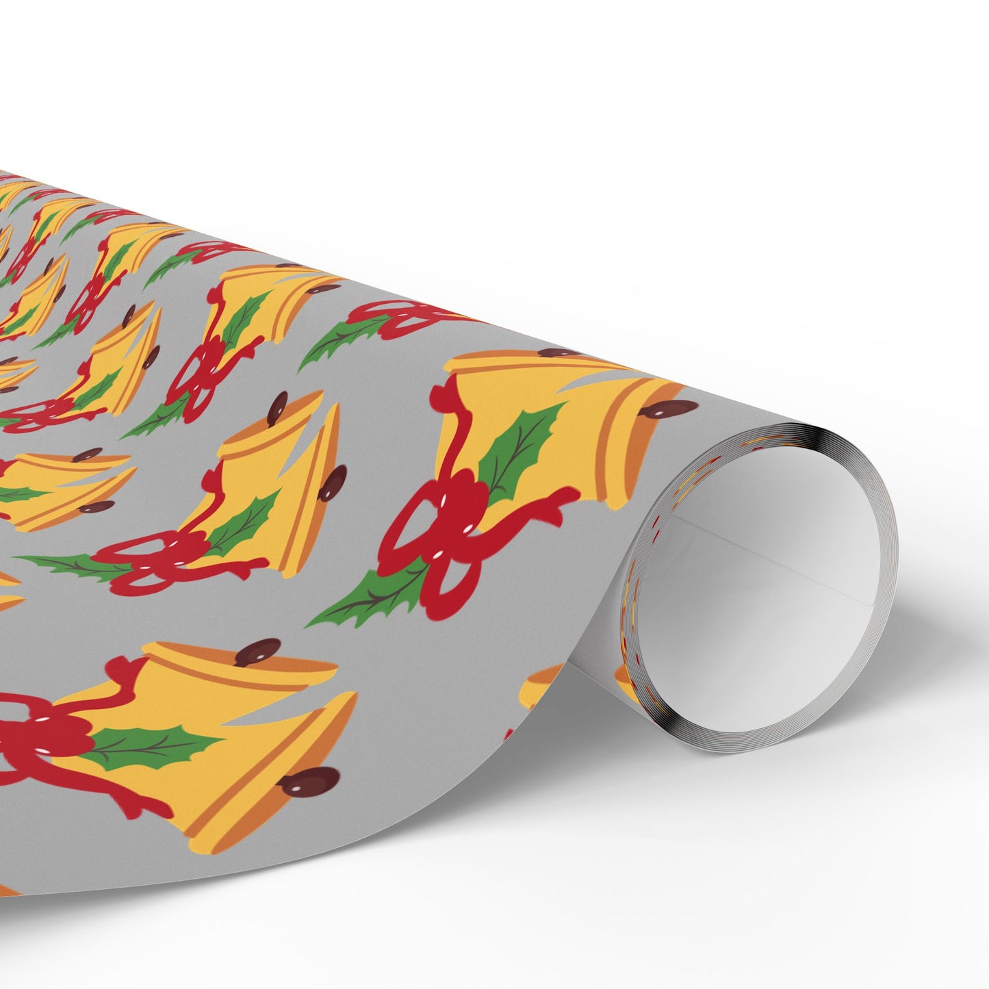 Holiday Bell Pattern Wrapping Paper — Festive Christmas Gift Wrap Roll