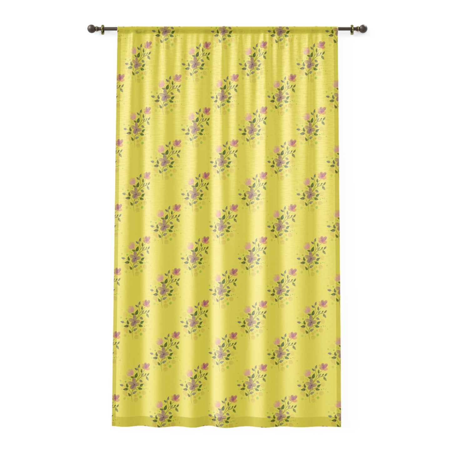 Window Curtain Yellow