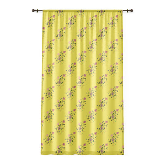 Window Curtain Yellow