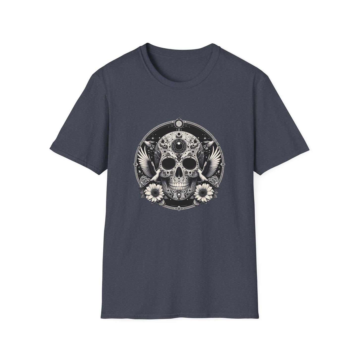 Day of the Dead Skull T-Shirt — Floral Calavera Graphic Tee