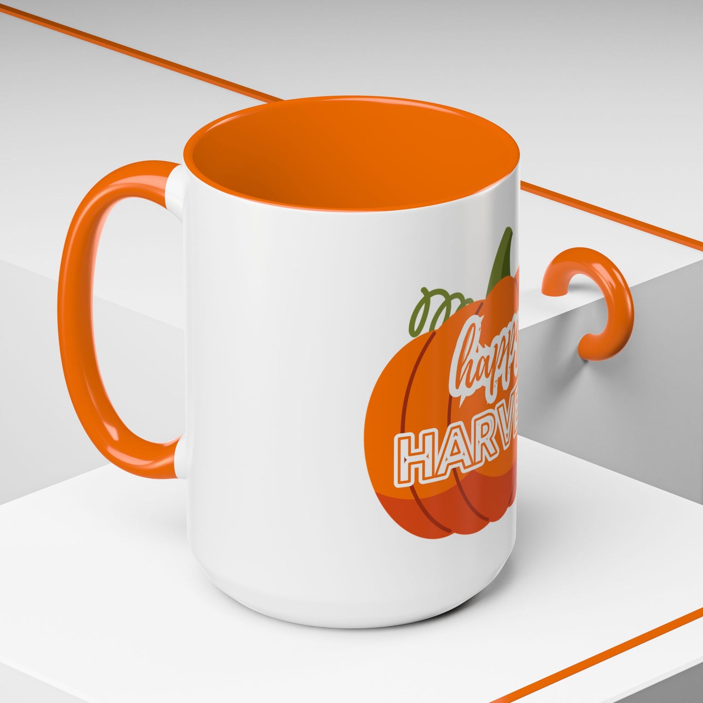 Happy Harvest Pumpkin Coffee Mug, Fall Mug, Seasonal Decor, Gift for Coffee Lovers, Autumn Vibes, Halloween Decoration