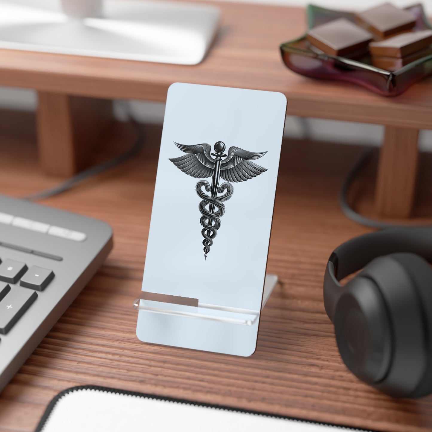 Medical Caduceus Smartphone Stand, Nurse Gift, Doctor Desk Accessory, Tech [...]
