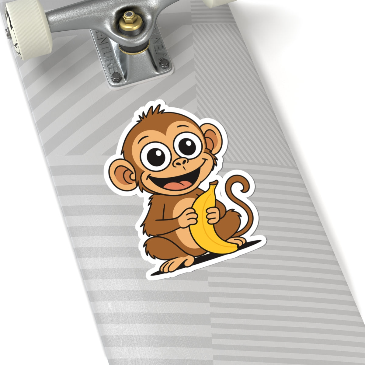 Cute Monkey Banana Kiss-Cut Stickers for Kids & Adults