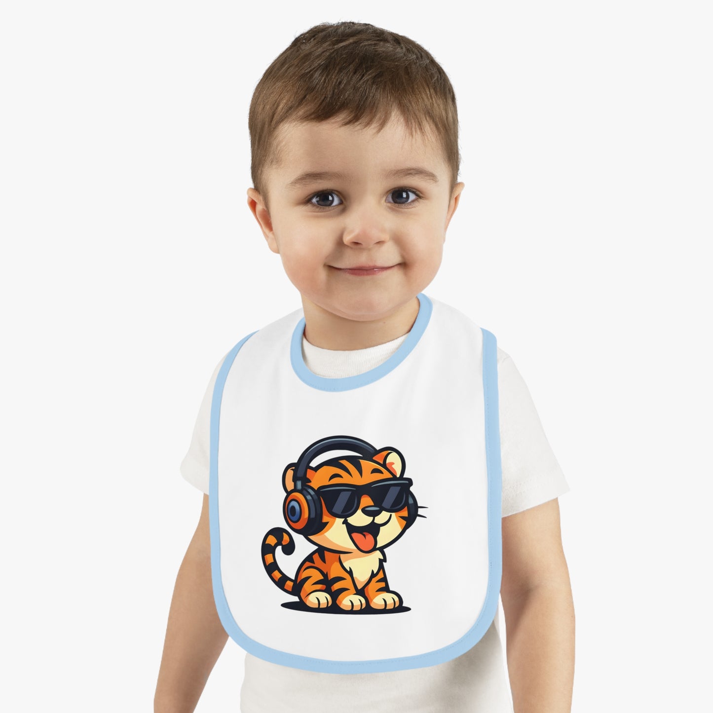 Cool Tiger Baby Bib, Cute Bib for Toddlers, Fun Feeding Accessory, Birthday Gift for Kids, Stylish Baby Gear