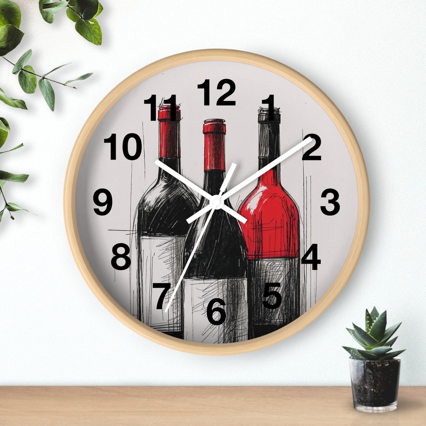Wine Lovers Wall Clock, Decorative Timepiece for Kitchen, Bar, Home, Unique Gift for Wine Enthusiasts, Rustic Decor, Perfect for [...]