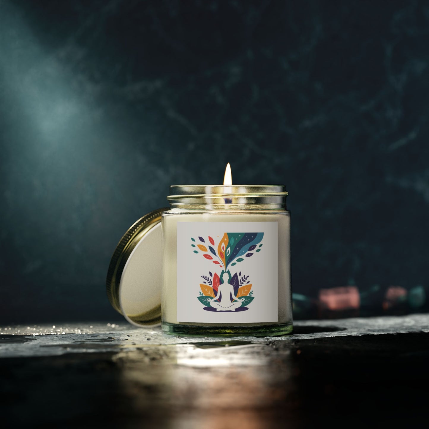 Serene Scented Candles, Relaxing Aromatherapy for Meditation, Home Décor, or Gifts, Coconut Apricot Wax