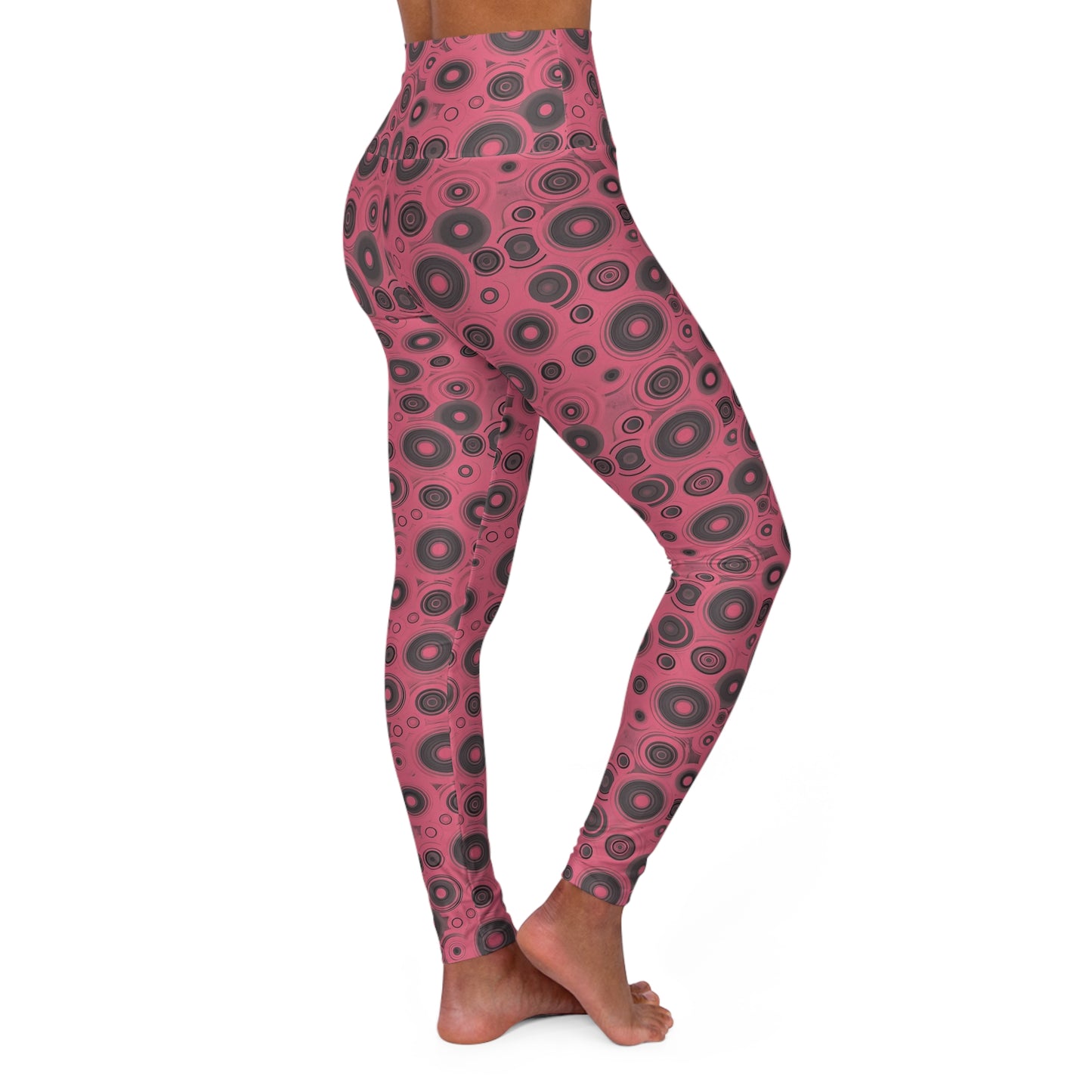 Funky High Waisted Yoga Leggings, Stylish Workout Pants