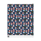 Christmas Snowman & Santa Wrapping Paper Roll — Festive Holiday Gift Wrap