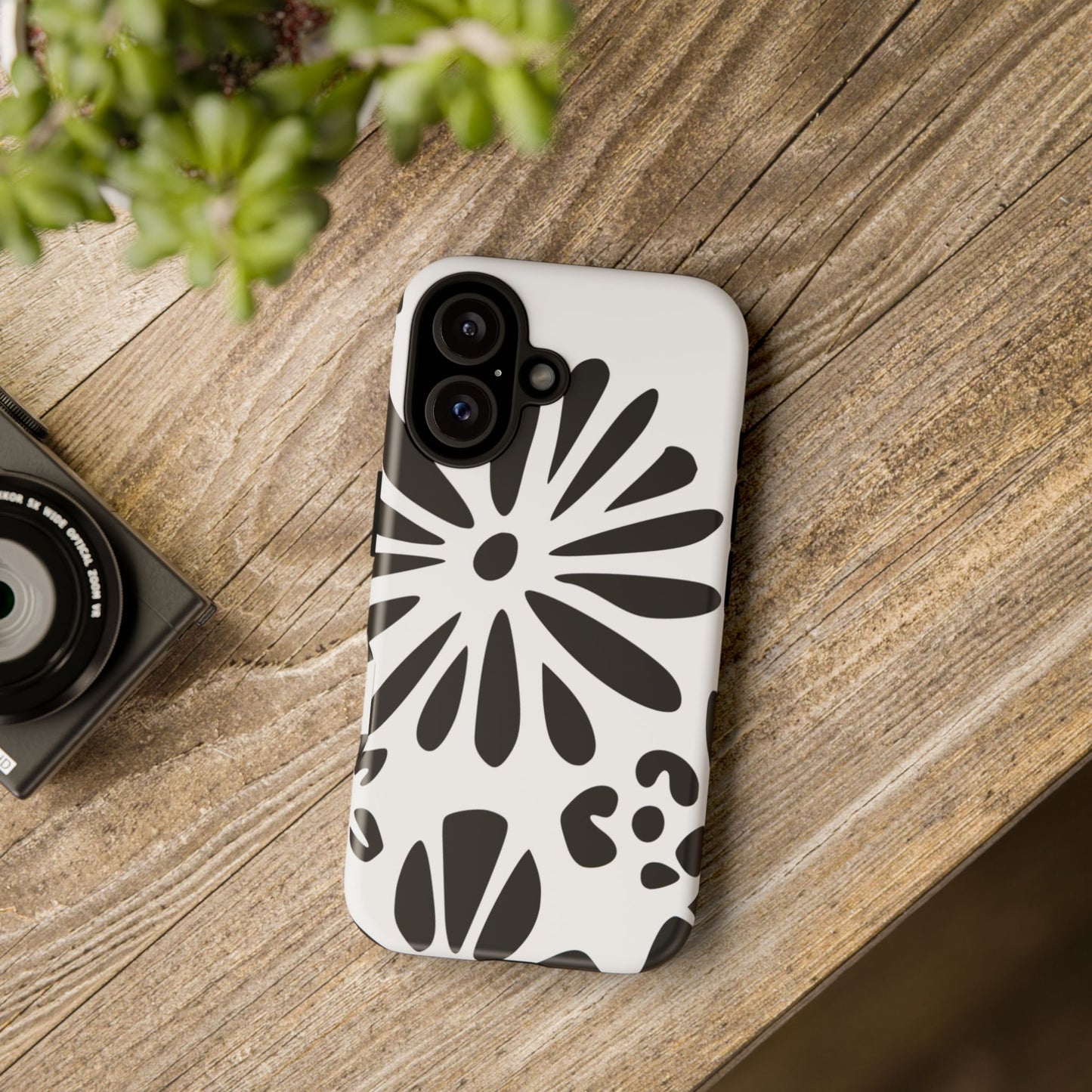 Stylish Phone Case with Floral Design, Tough Phone Cover for Her, Trendy Black and White Cell Phone Case, Unique Gift for Birthdays [...]