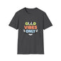 Good Vibes Only T-Shirt — Retro Smiley Graphic Tee