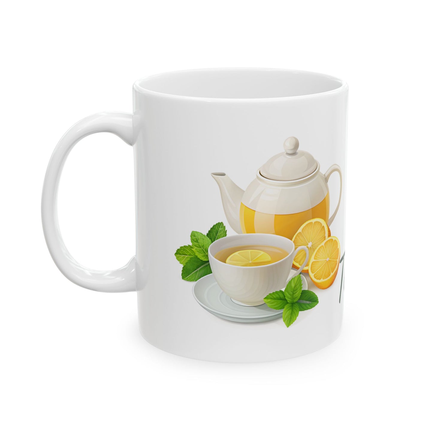 Tea Time Ceramic Mug - Perfect for Tea Lovers, Gift for Friends, Home Decor, 11oz 15oz