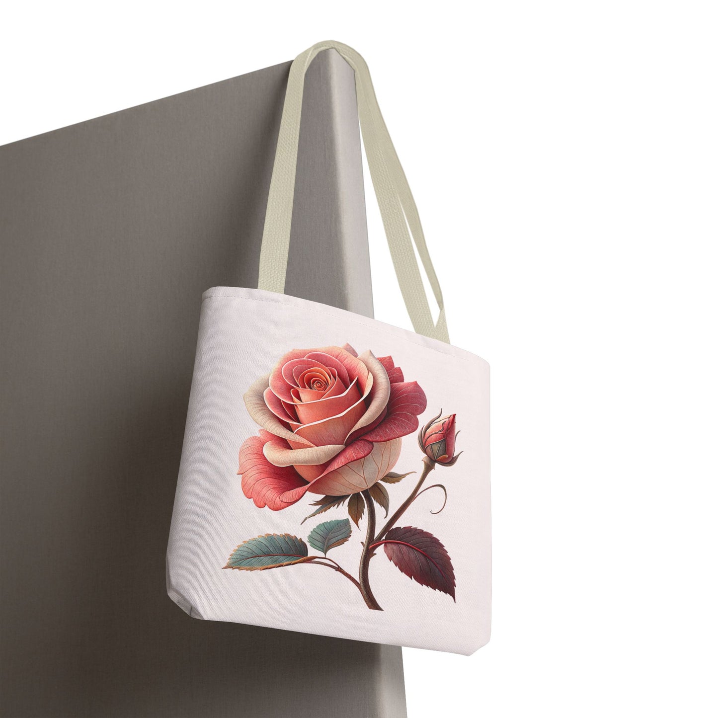 Romantic Floral Tote Bag, Rose Design, Chic Bag, Stylish Carryall, Perfect Gift for Her, Everyday Use, Eco-Friendly