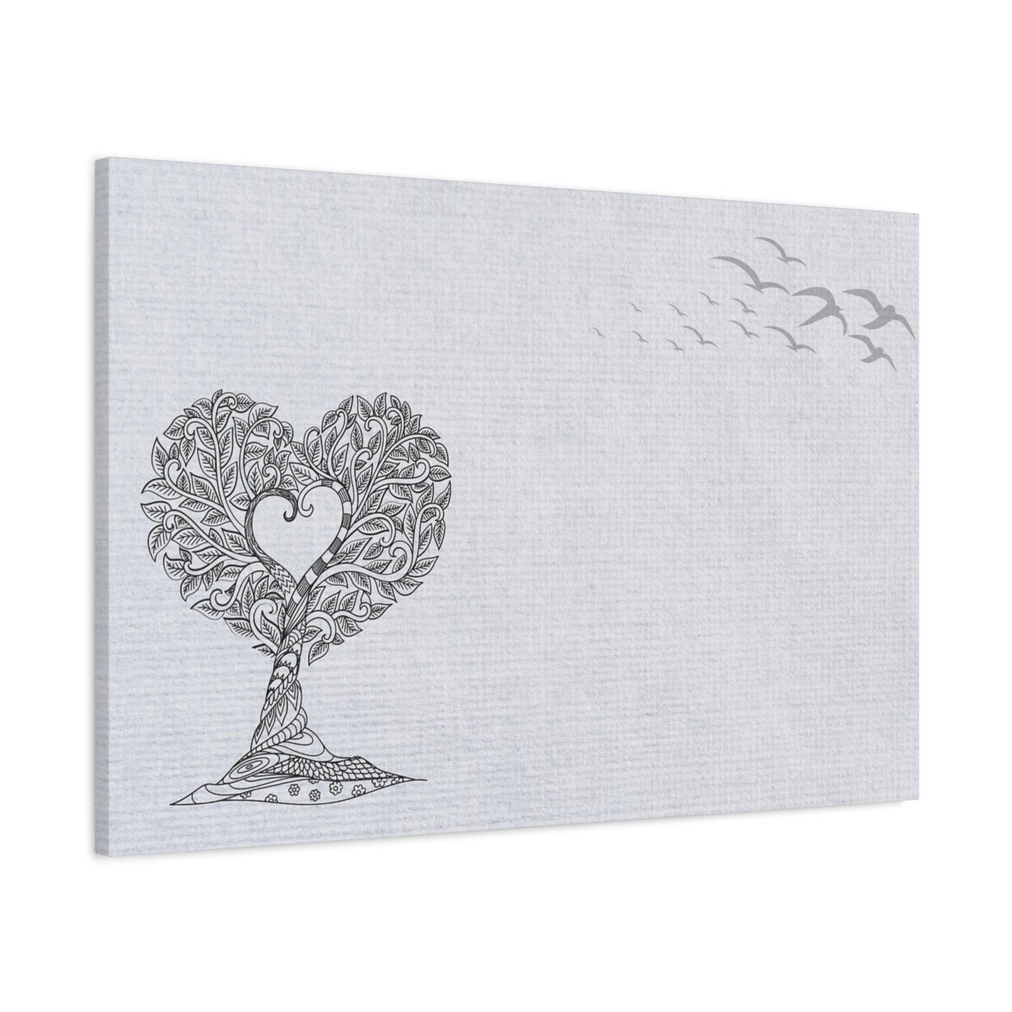 Matte Canvas, Stretched, 1.25" - Heart Tree