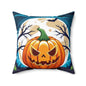 Halloween Pumpkin Decorative Pillow, Fall Home Decor, Spooky Cushion, Living Room Accent, Autumn Pillow