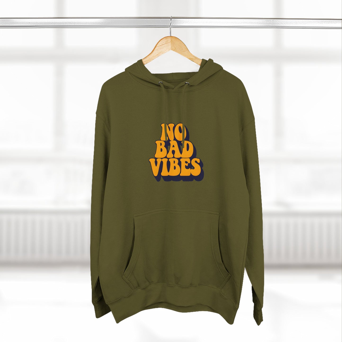 Good Vibes Only Fleece Hoodie for Positive Energy Lovers, Motivational Comfort, Chill Attire, Casual Wear, Gift for Friends