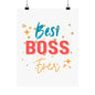 Best Boss Ever Vertical Poster, Inspirational Office Decor,  Motivational Art