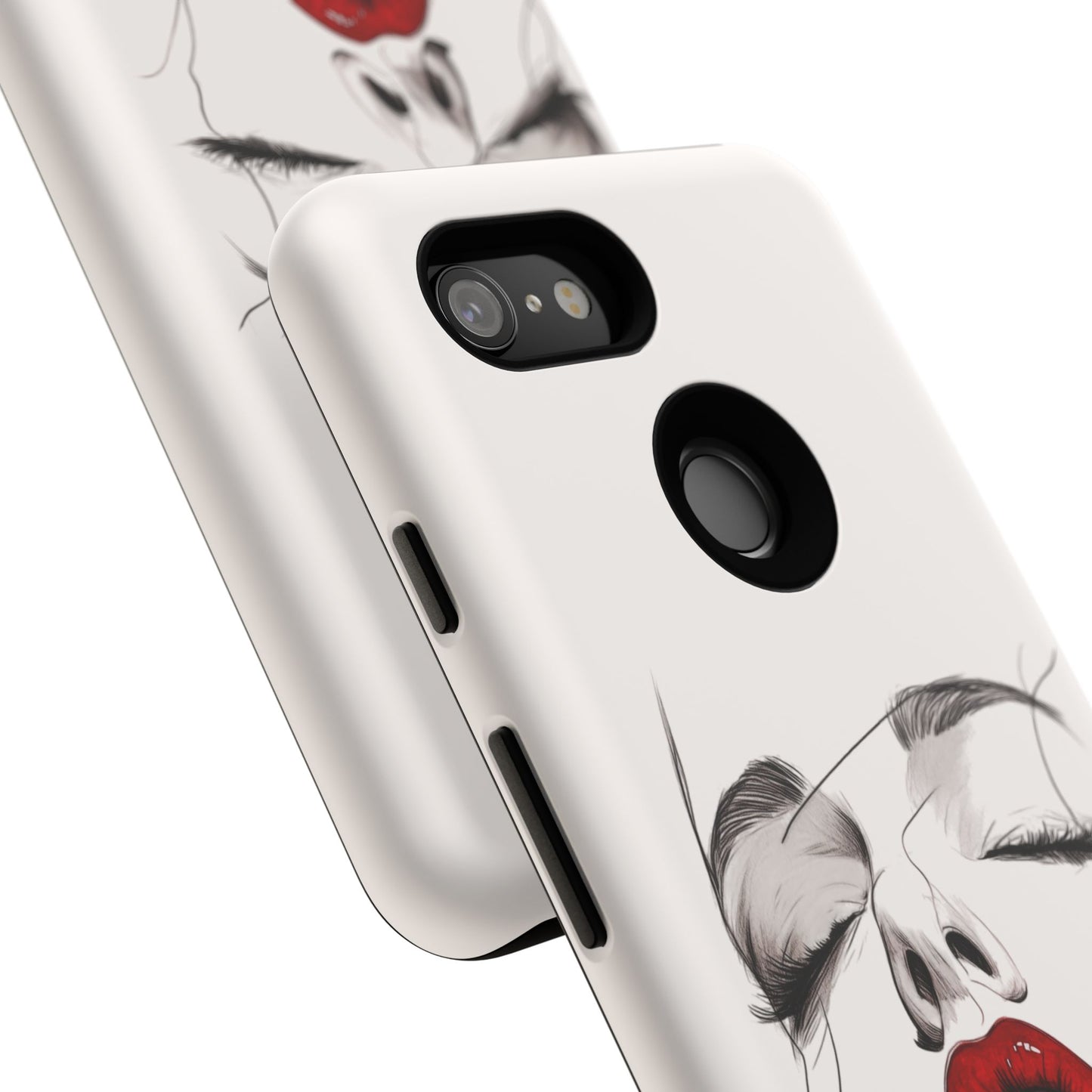 Stylish Phone Case with Artistic Lip Design, Femme Tech Accessory, Trendy Device Cover, Gift for Her, Unique Phone Accessories