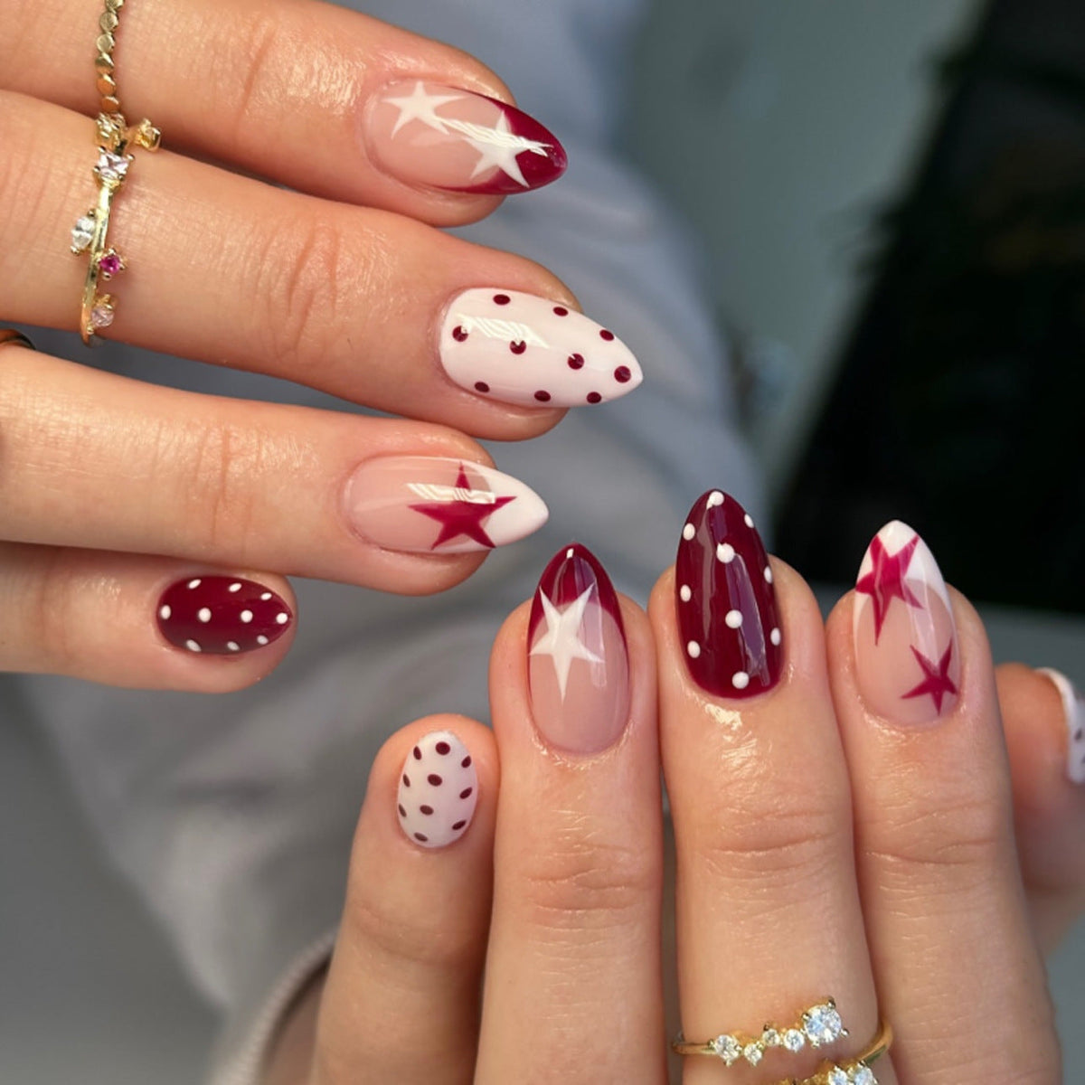 French Minimalist Nude Pink Almond Short Press On Nails