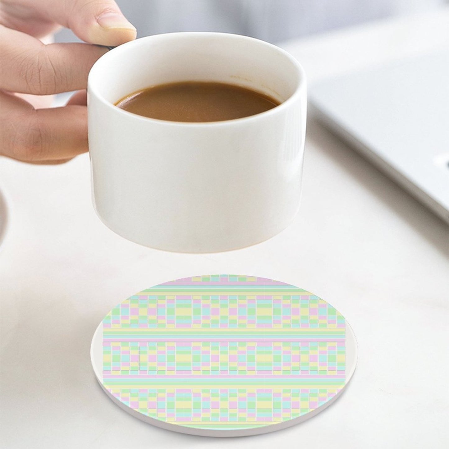 Round Ceramic Coaster