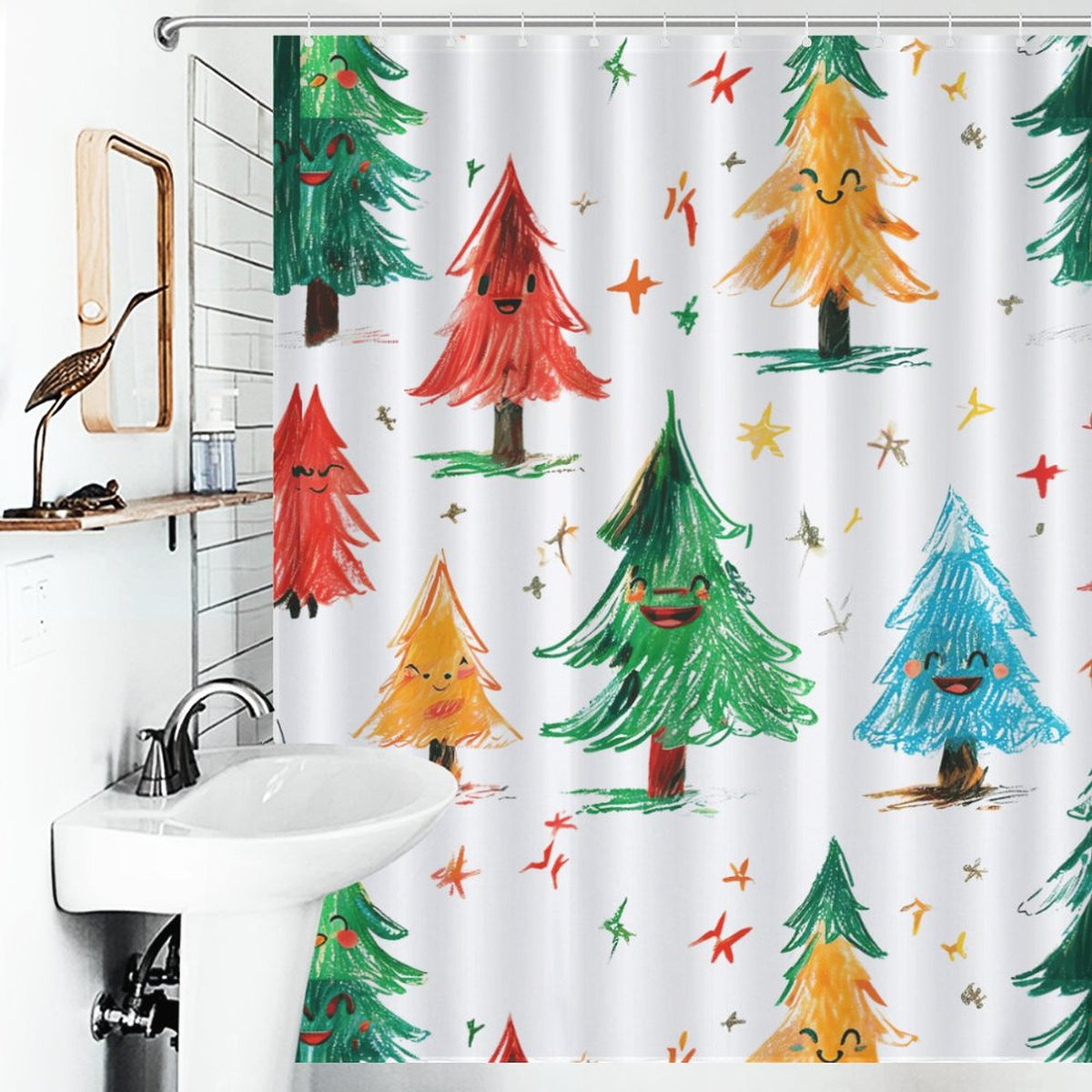 Christmas Tree Shower Curtain