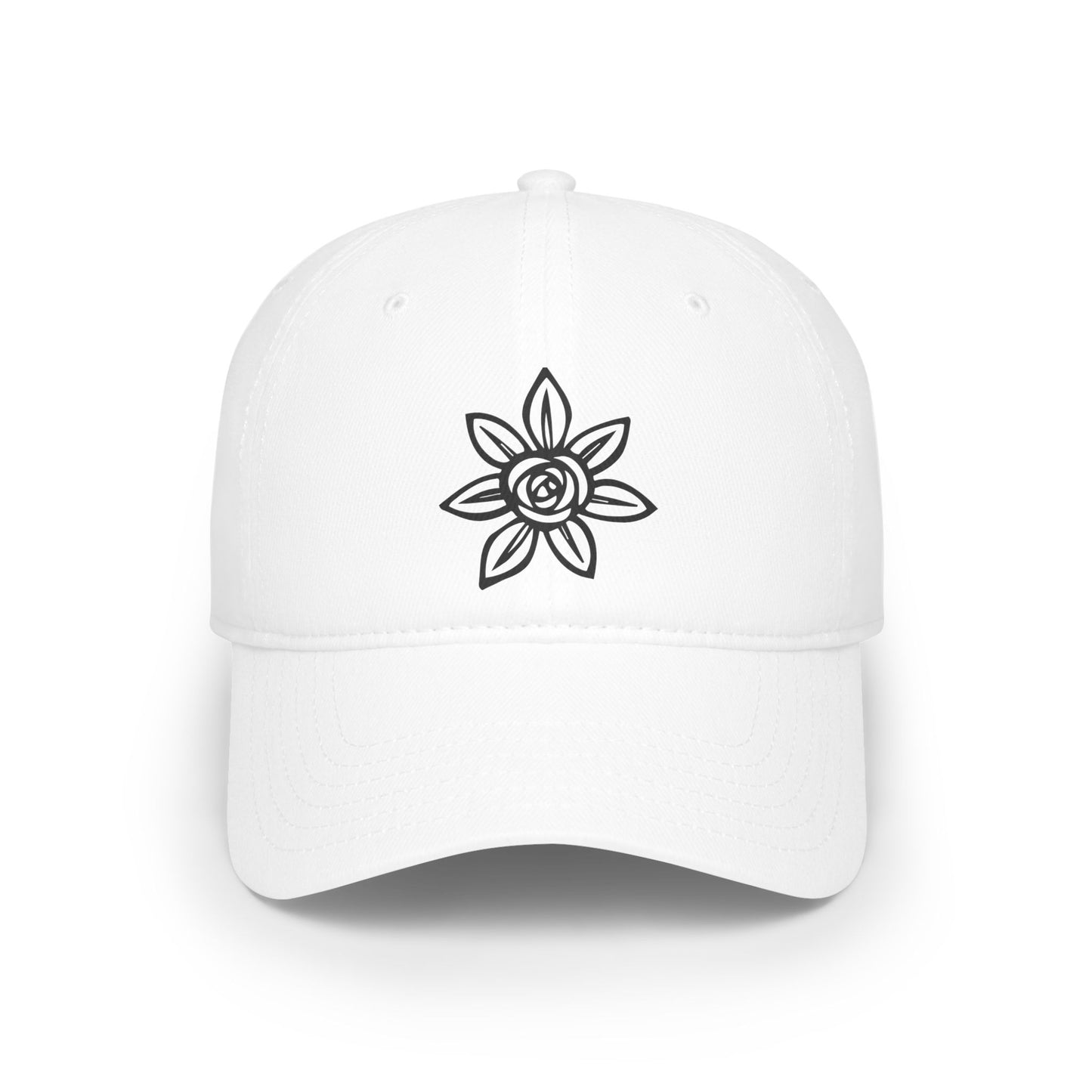 Stylish Floral Low Profile Baseball Cap, Casual Hat, Summer Accessory, Gift for Her, Trendy Headwear, Everyday Wear