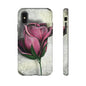 Rose Phone Case – Tough Cases, Floral Phone Cover, Gift for Her, Minimalist Design, Nature Lover's Accessory, Birthday Gift Idea