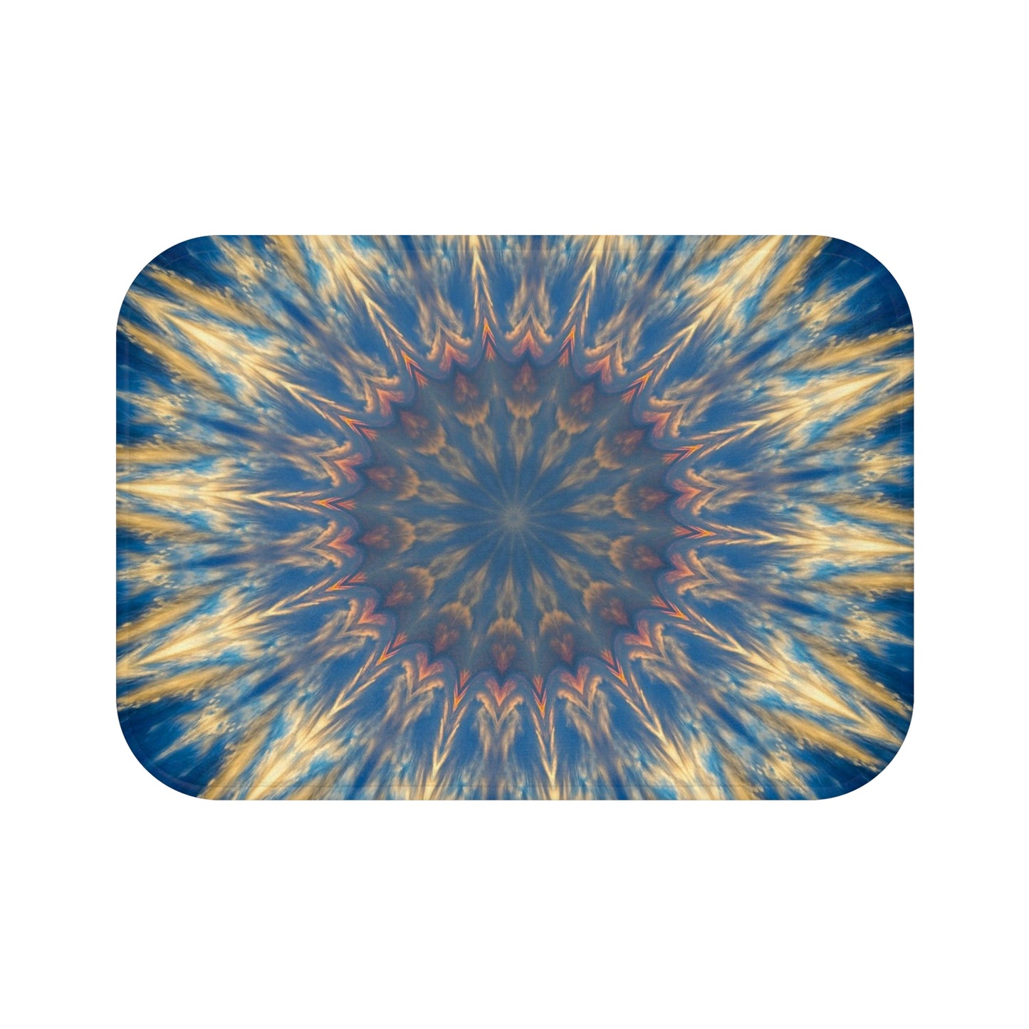 Bohemian Mandala Bath Mat, Cozy Bathroom Decor, Vibrant Home Accessory, Gift for Housewarming, Relaxing Spa Vibe, Summer Bathroom