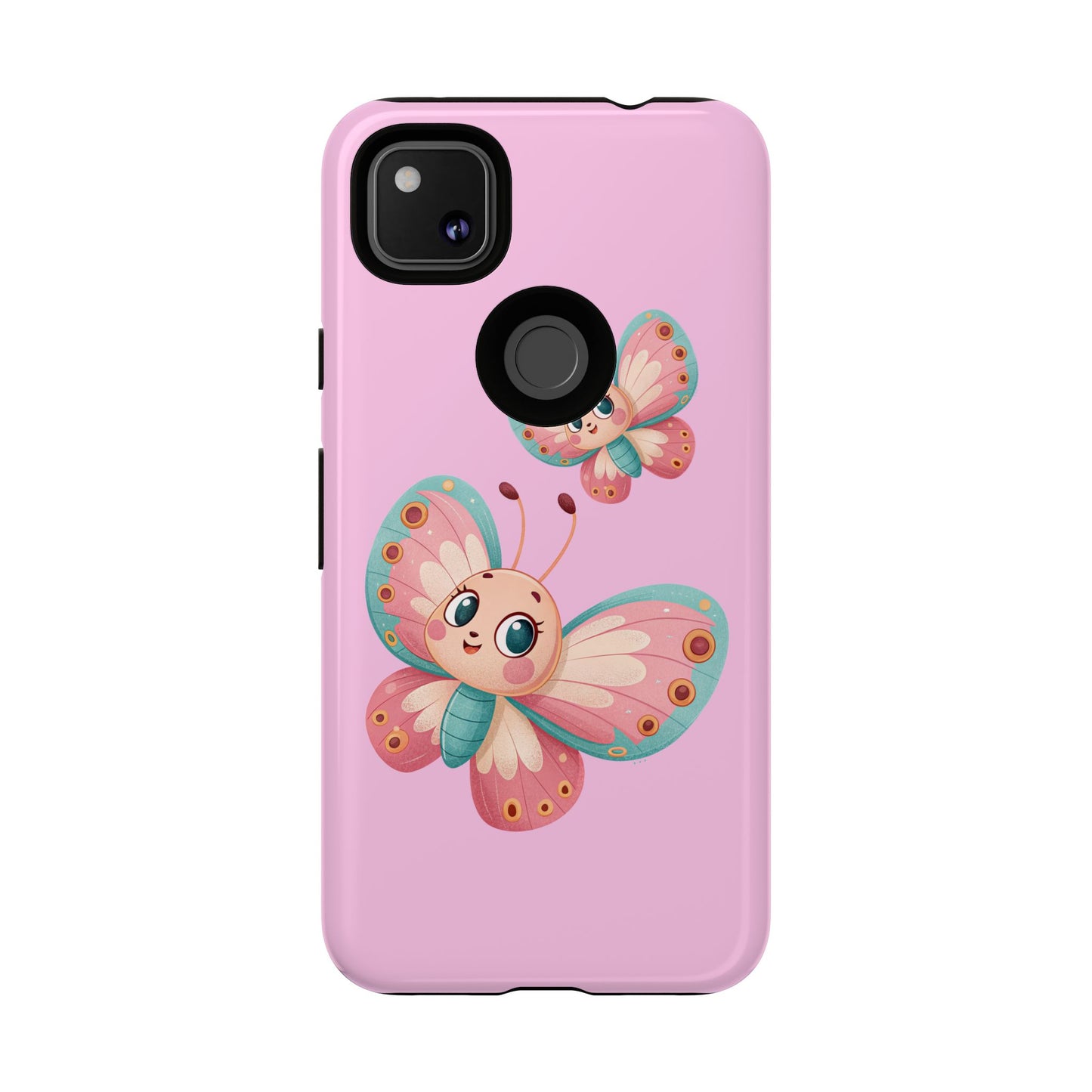 Cute Butterfly Phone Case, Tough Phone Cover, Girly Phone Accessory, Unique Gift for Her, Kids Phone Case, Floral Design Case
