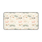 Farmhouse Animals Desk Mat — Vintage Tractor, Pig & Chicken Pattern