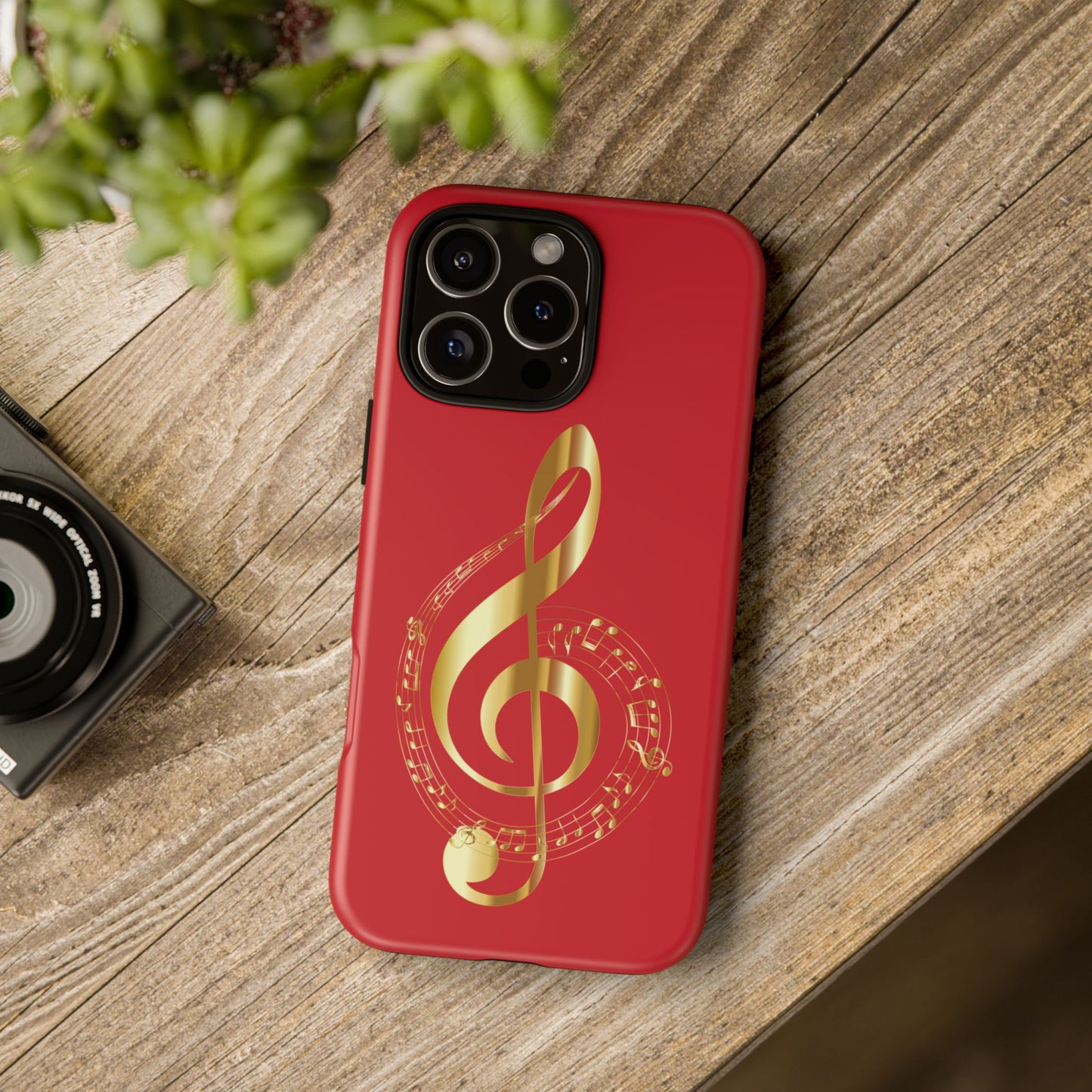Tough Cases - Red Musical Note