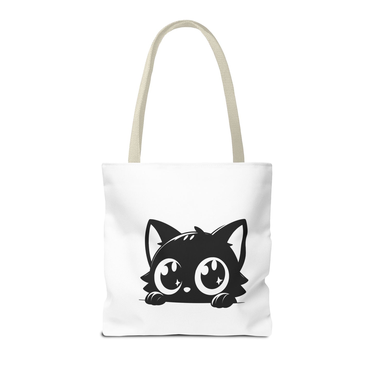 Adorable Cat Face Tote Bag | Cute Kitten Shopping Bag | Gift for Cat Lovers | Everyday Use | Eco-Friendly Accessory