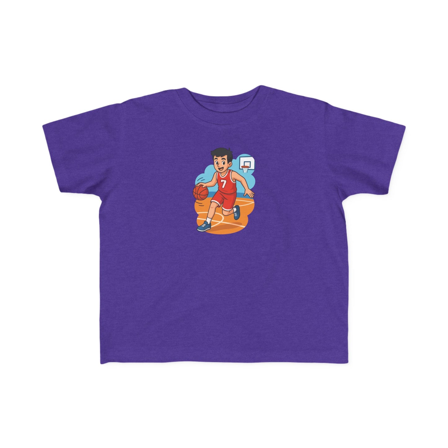 Toddler Basketball Tee, Fun Kids Graphic Shirt, Cute Toddler Sportswear, Toddler Birthday Gift, Playful Youth T-Shirt